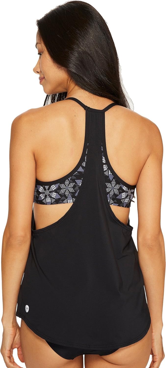 TYR Damen Edessa Shea 2-in-1 Tank Top S Schwarz / Grau, S Schwarz / Grau