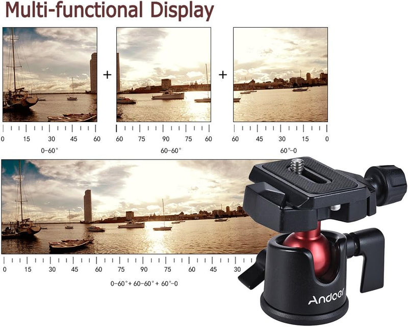 Andoer Mini Handfläche Reise-Stativ mit Kugelkopf für Canon Nikon Sony Dslr Mirrorless Mini-Kamera S