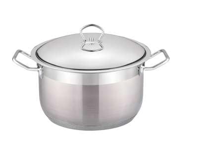 XXL Kochtopf Topf Ø 36 cm Edelstahl mit Deckel 19L Induktion SS36-SH