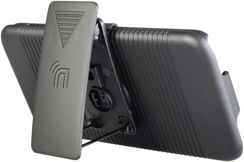 Nakedcellphone Schutzhülle mit Clip für iPod touch 7/6/5, gerippt, Hartschale, Gürtelholster, mit St