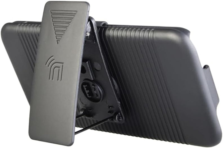 Nakedcellphone Schutzhülle mit Clip für iPod touch 7/6/5, gerippt, Hartschale, Gürtelholster, mit St