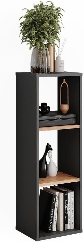 Vicco Standregal Orlando, Stauraumregal, Anthrazit/Goldkraft Eiche, 30 x 90.5 cm Anthrazit/Goldkraft