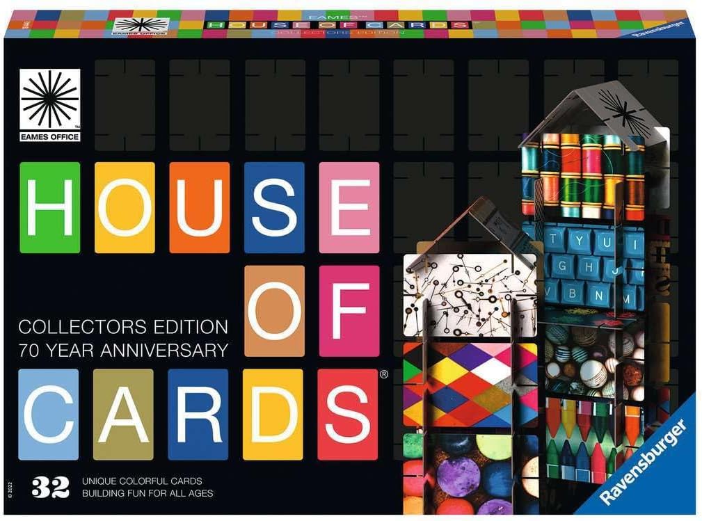 Ravensburger Eames House of Cards® Collectors Edition - Der Steckspiel Klassiker mit den Designs von
