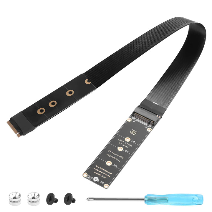 GINTOOYUN NGFF M.2 M-KEY NVME Erweiterung 40 CM PCIe 3.0/4.0 M.2 NVME/NGFF SSD Ribbon Flex Kabel für