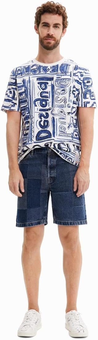 Desigual Herren Jeans 28 Blau, 28 Blau