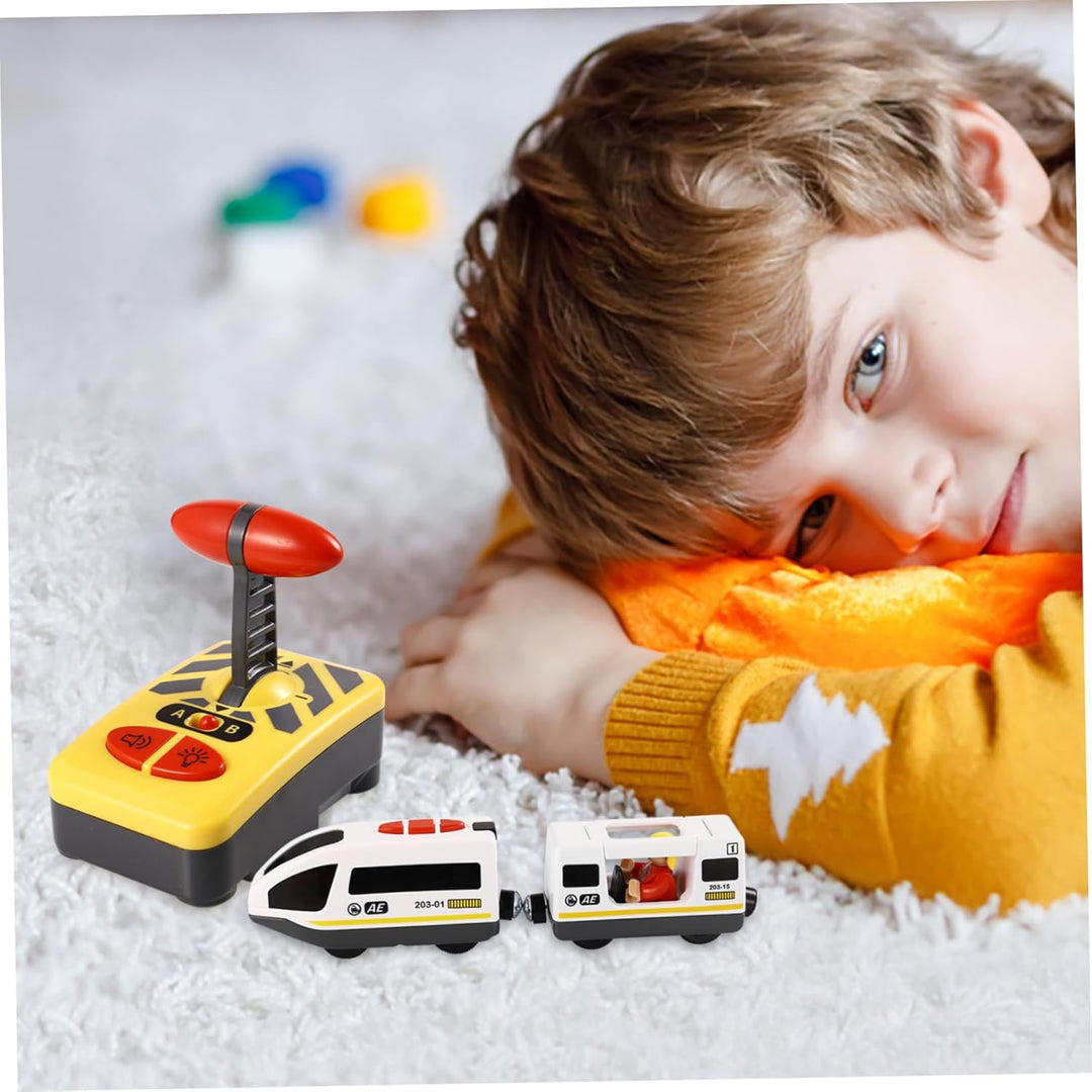 NUOBESTY RC Elektrozug Spielzeug Mini Fernbedienung Kinder Eisenbahn Spielzeug Knopf RC Fahrzeug Ler