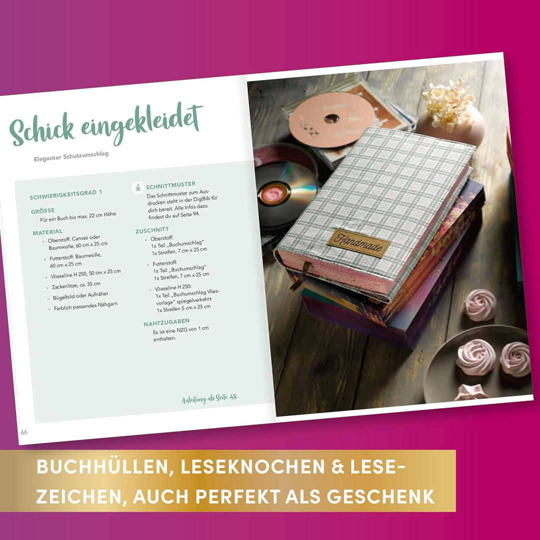 Nähen für Booklover: DIY Must-Haves für gemütliche Lesemomente (My Booklove), Gebundenes Buch