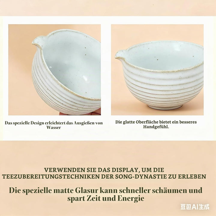 Matcha Set – Macha Tea Set 8 StüCk Matcha Tee Set Mit Matcha Besen Matcha Schale Matcha Sieb Schaufe