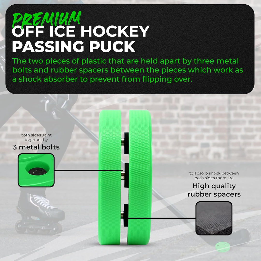 Green Biscuit Original Passing/Handling Training Puck Passing Pack of 1, Passing Pack of 1