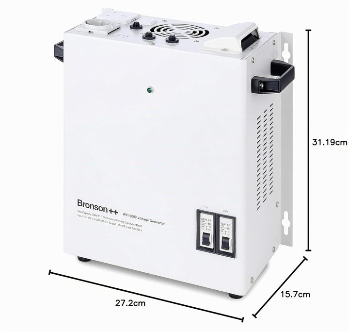 Bronson WTI 3000 110 Volt USA Spannungswandler Transformator zur Wandmontage 3000 Watt - In: 110V od