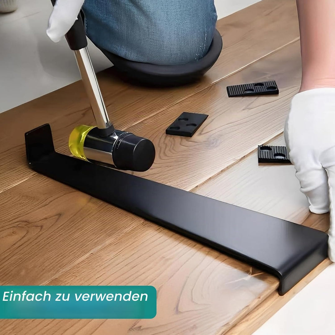 44 Stück Laminat Verlegeset, Vinyl Verlegeset Laminat Werkzeug Doppelseitiger Gummihammer mit 30 Mon