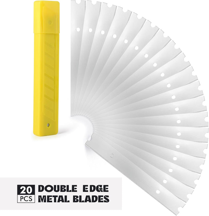 FOSHIO LangGriff Tapetenentferner 4" Schaber mit 20PCS Klinge Tapetenschaber Und 150cm Verlängerungs