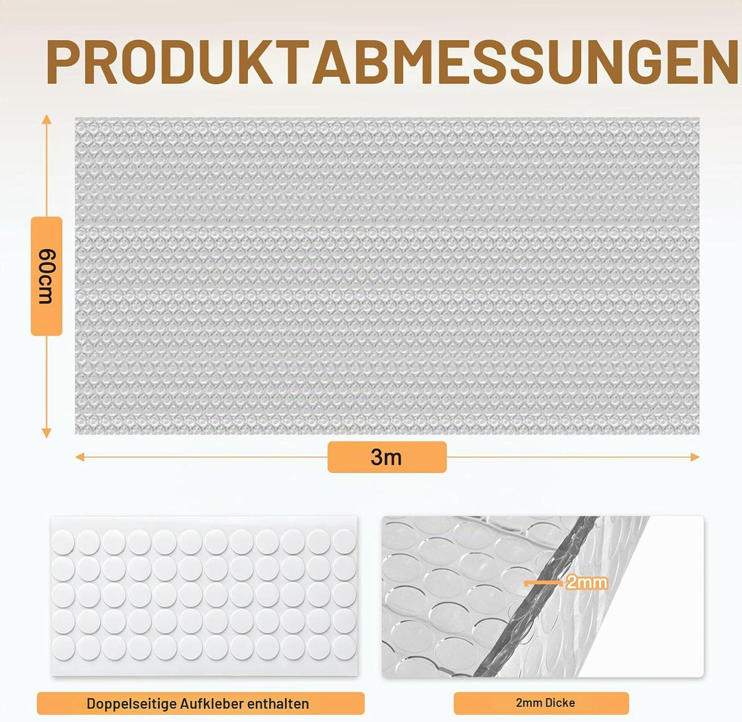 Isolierfolie Dämmfolie reflektierende Dämmfolie Aluminiumfolie Isolierfolie Fenster Wärmeschutz Luft