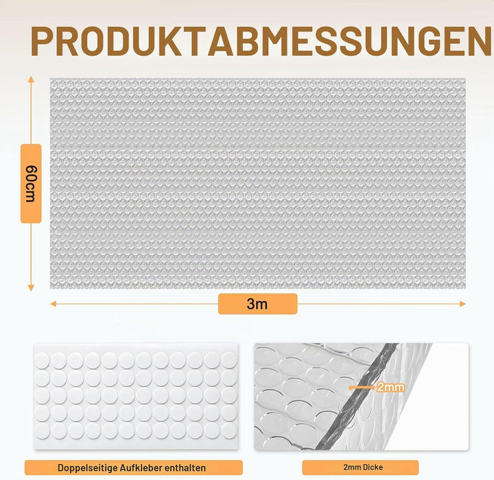 Isolierfolie Dämmfolie reflektierende Dämmfolie Aluminiumfolie Isolierfolie Fenster Wärmeschutz Luft