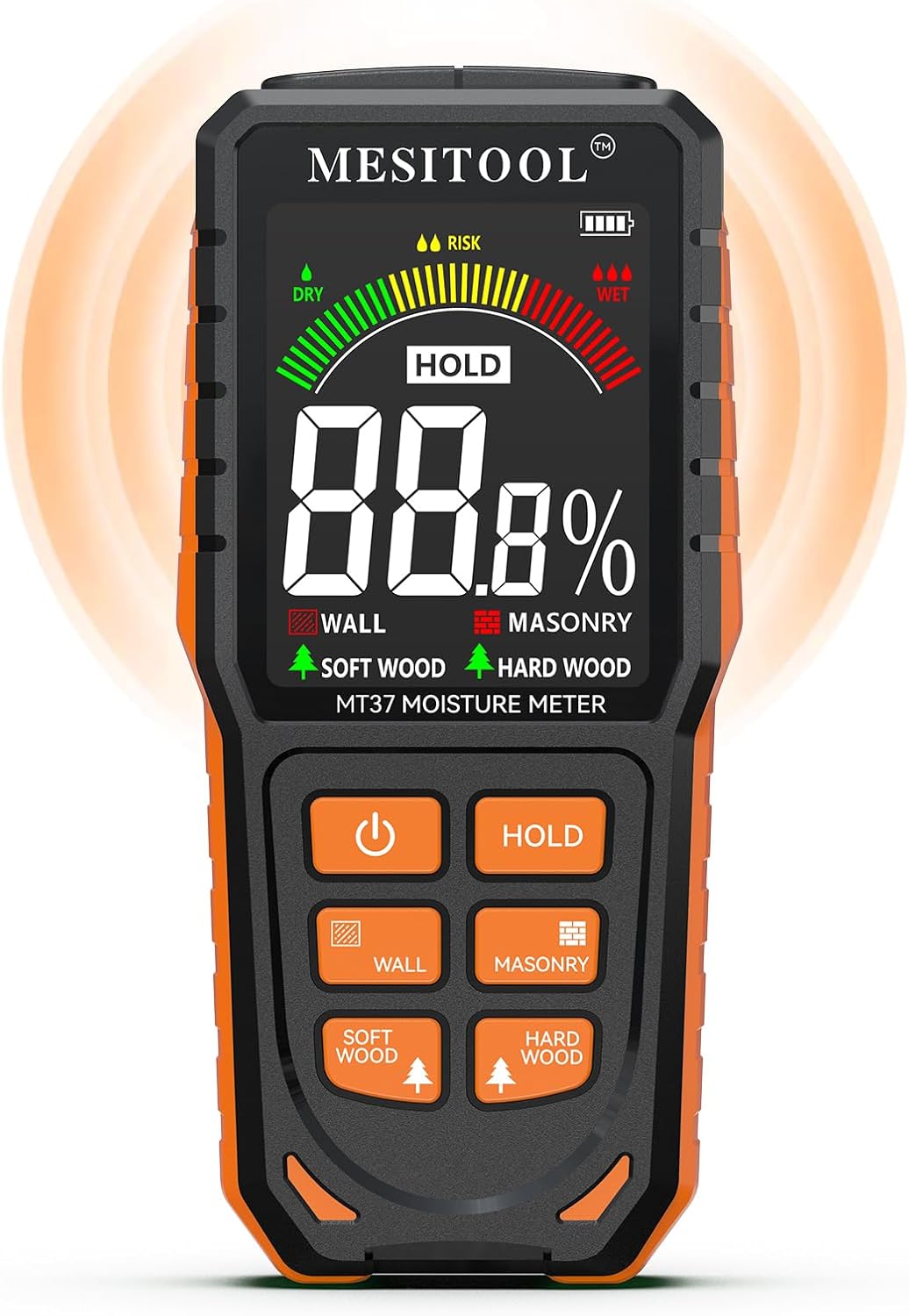 Feuchtigkeitsmessgerät Wand MESITOOL Holz Feuchtigkeitsmesser Nicht-invasive Feuchtigkeitsmessgerät