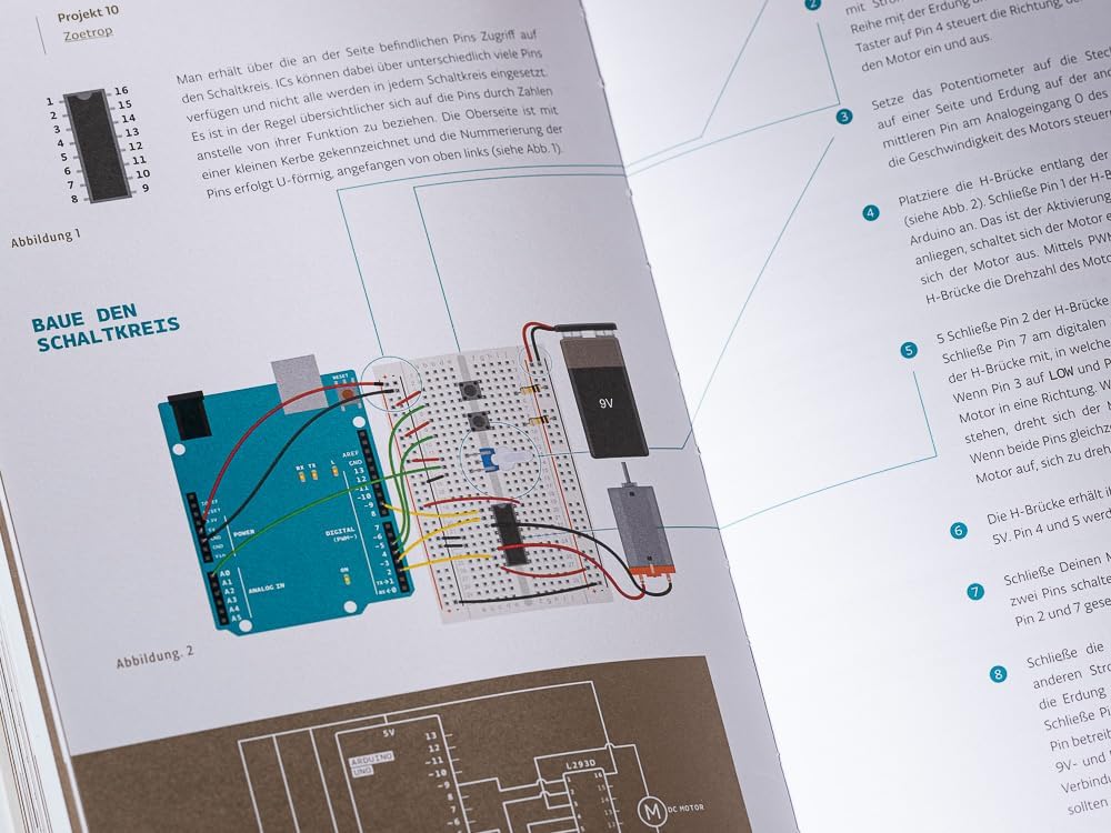 Official Arduino Starter Kit [K040007] (German Project Book) - Komplettset zum Erlernen von Elektron