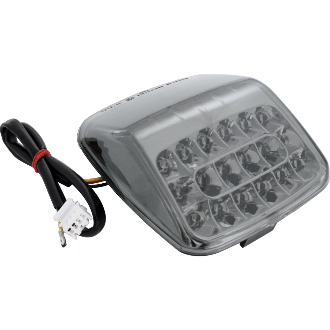 SHIN YO LED-Rücklicht, getöntes Glas und Chromreflektor, HARLEY-DAVIDSON V-Rod 02-08 (Black)