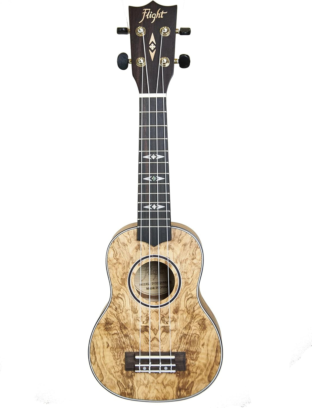 Flight, Supernatural Series Sopran-Ukulele, 4-saitig, gesteppt, Esche (DUS410 QA) Gesteppte Esche So