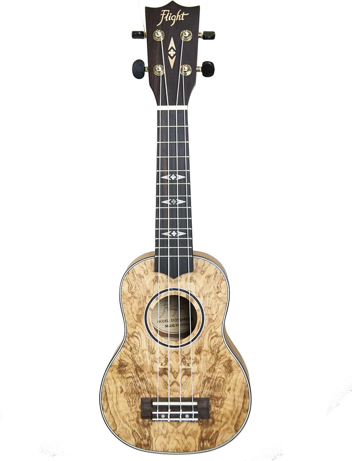 Flight, Supernatural Series Sopran-Ukulele, 4-saitig, gesteppt, Esche (DUS410 QA) Gesteppte Esche So