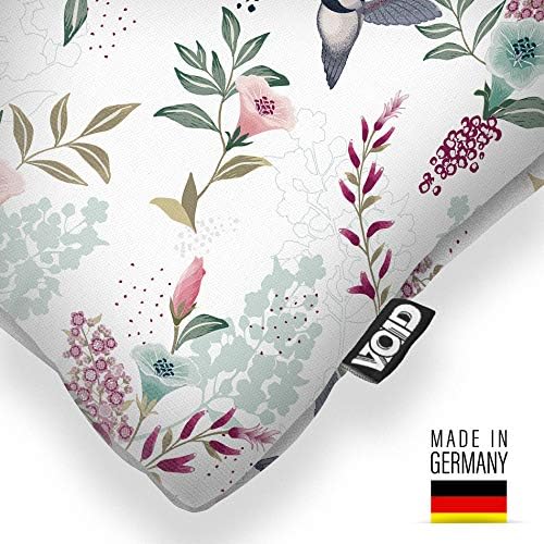 VOID Kolibri Blumen Kissenbezug Kissenhülle Sofakissen Kissen Deko Outdoor-Kissen Dekokissen, Kissen
