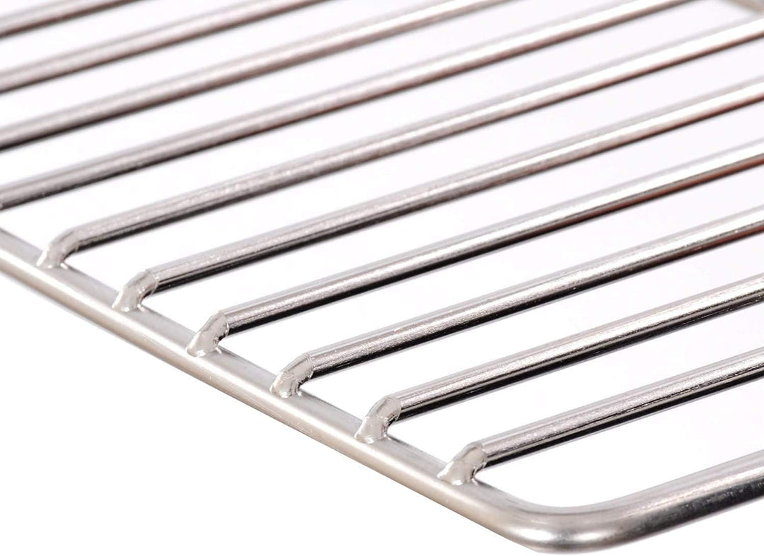 Grillrost 80 x 40 cm aus Edelstahl rostfrei und elektropoliert Grillstabdurchmesser 4 mm, Grillstaba