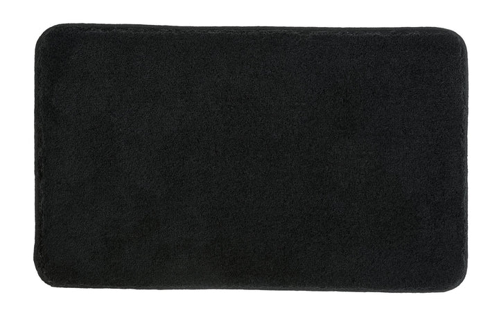 Kleine Wolke 5405926360 Badteppich Relax 60 x 100 cm schwarz, 60 x 100 cm Schwarz