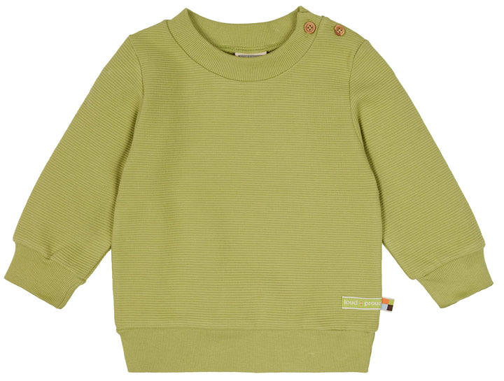 loud + proud Unisex Kinder Rippenstruktur, GOTS Zertifiziert Shirt, Avocado