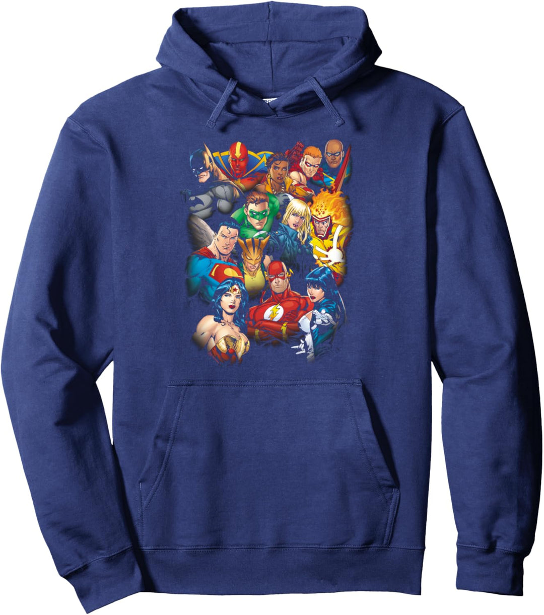 Justice League The Leagues All Here Pullover Hoodie