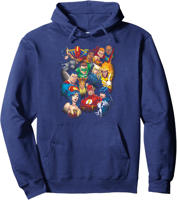 Justice League The Leagues All Here Pullover Hoodie