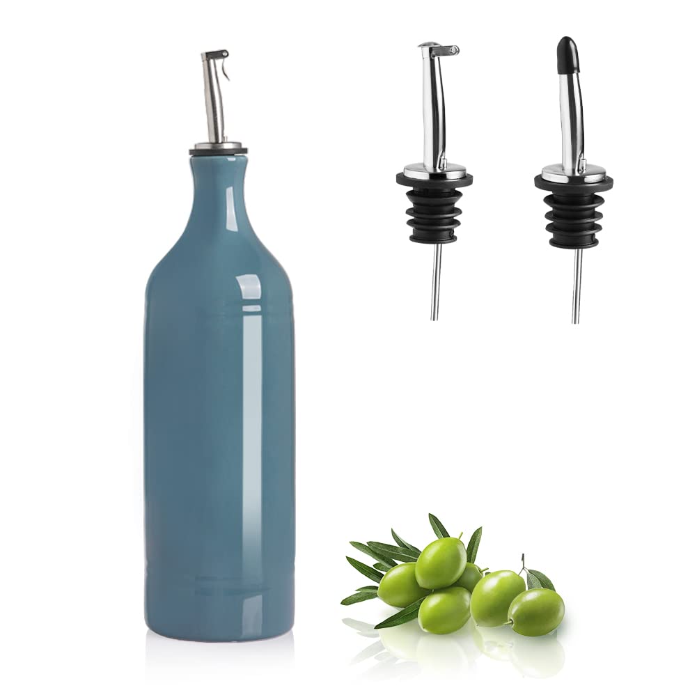 Sweejar Home Grosse Keramik-Olivenölspenderflasche, blickdichte Öl-Menage schützt Öl, um Oxidation z