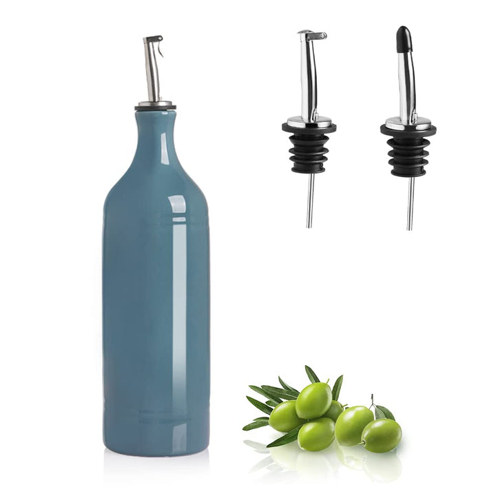 Sweejar Home Grosse Keramik-Olivenölspenderflasche, blickdichte Öl-Menage schützt Öl, um Oxidation z