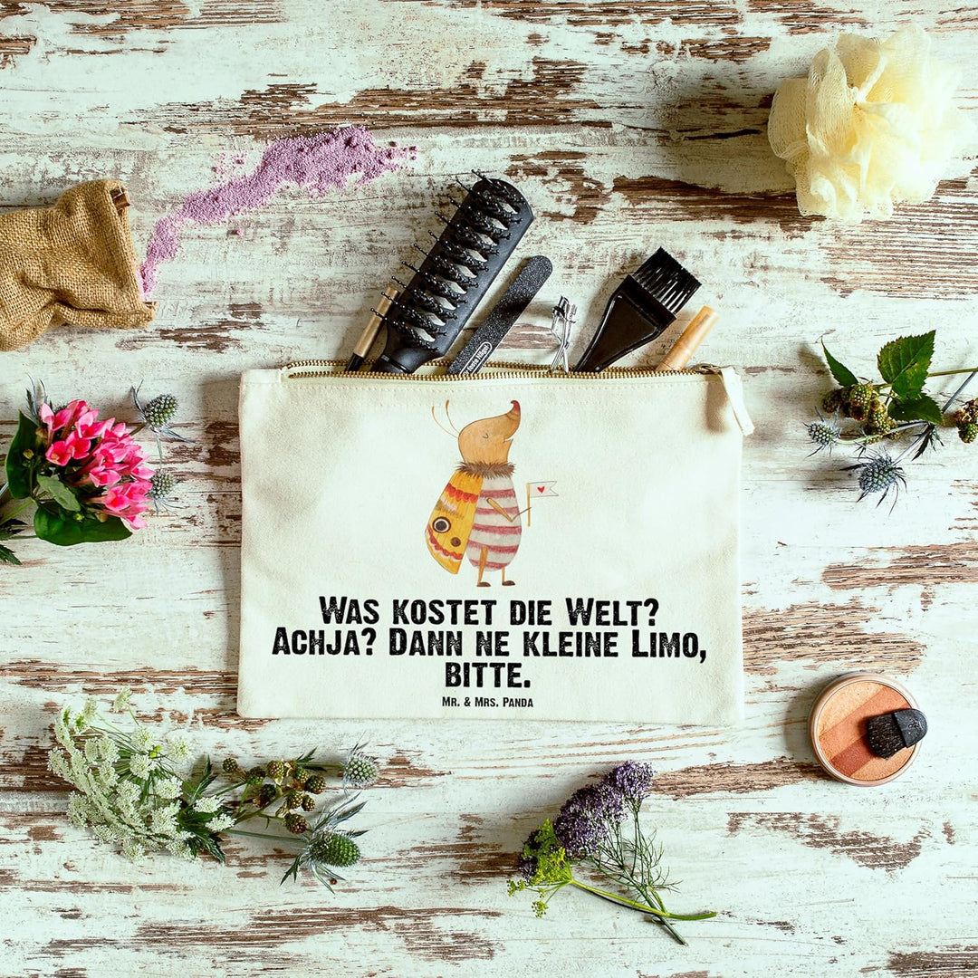 Mr. & Mrs. Panda Waschtasche Nachtfalter Fähnchen Grösse XL Grosse - Geschenk, Spruch Witzig, Pencil
