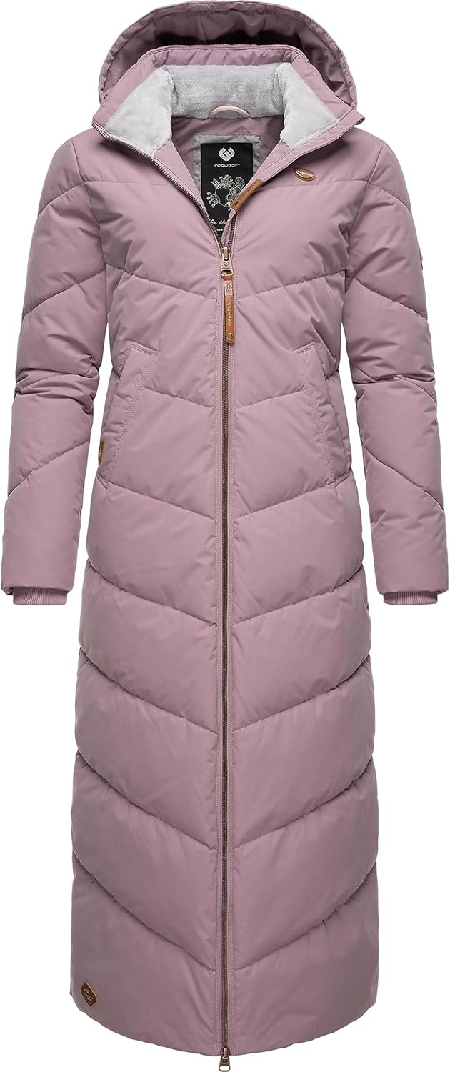 Ragwear Damen Winterjacke Wintermantel Parka mit abnehmbarer Kapuze Rebelka Extralong XS-6XL 3XL Lav