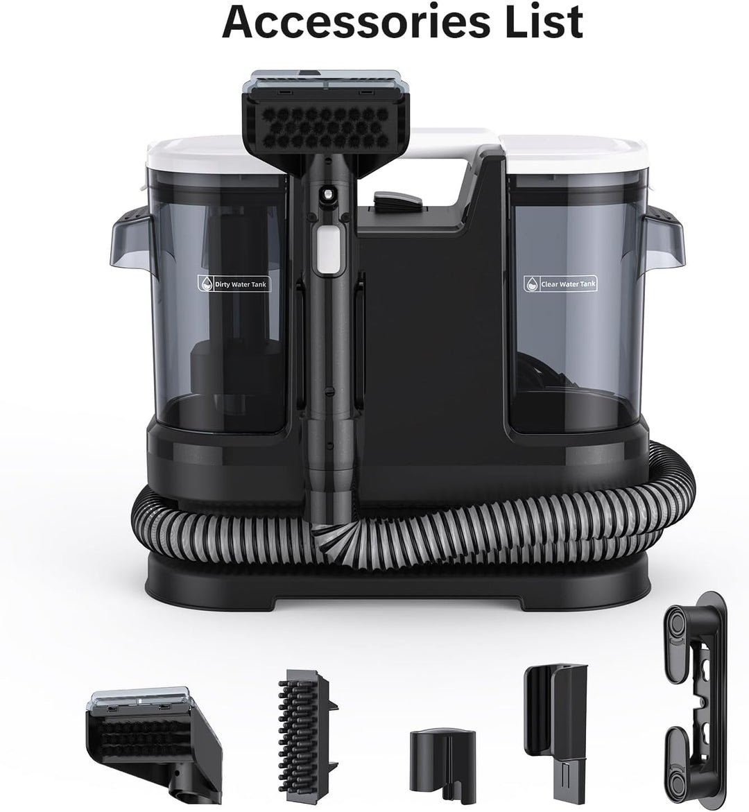 Polsterreiniger Gerät Nasssauger, 20kPa 600W Teppichreiniger Waschsauger Fleckenreiniger mit grossem