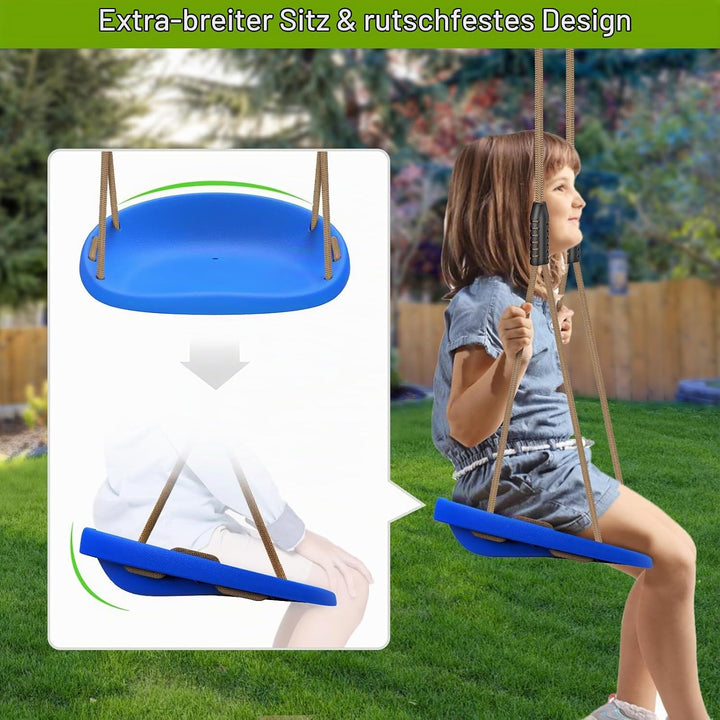 BeneLabel Schaukel Kinder, Indoor Outdoor Babyschaukel Hartgummi Schaukelsitz Spielplatz Gartenschau