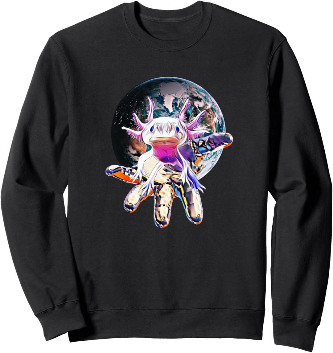 Axolotl Motiv Amphibie Axolotls Sweatshirt