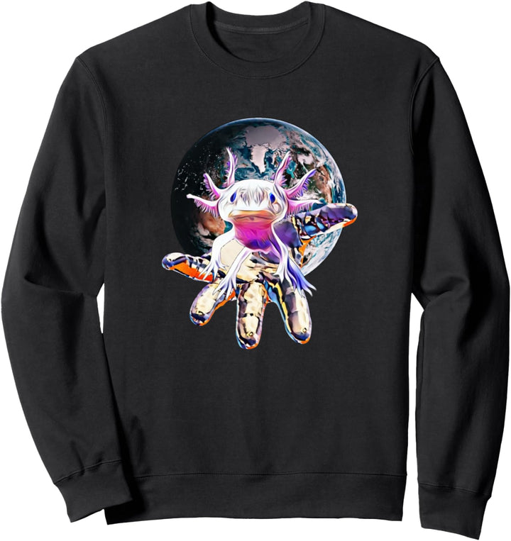 Axolotl Motiv Amphibie Axolotls Sweatshirt