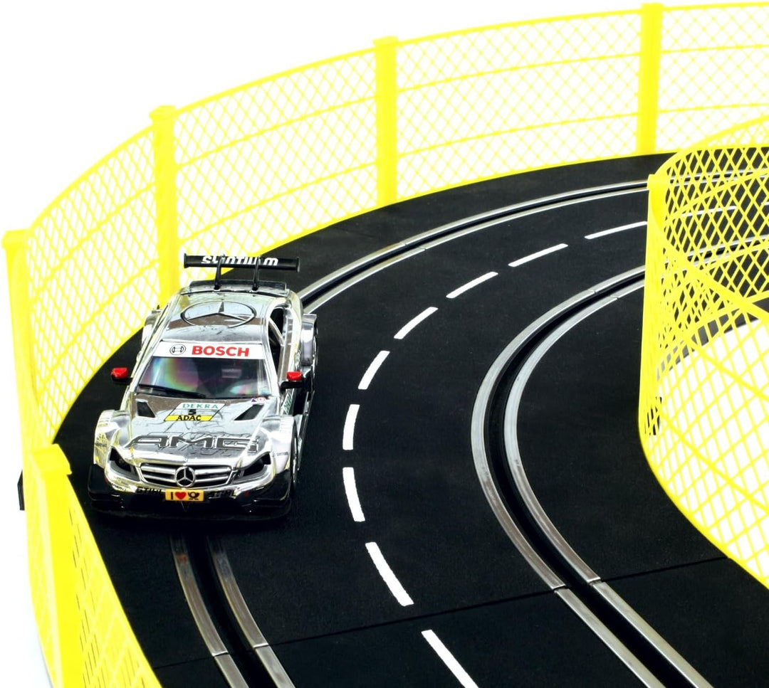 Overdrive-Racing Fangzaun System gelb 1m kompatibel mit Carrera Digital 124 132 EVO Kurven Geraden Z