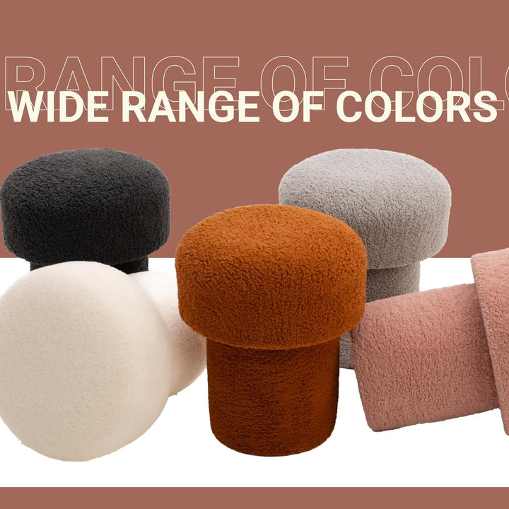 Dekorist Pilz Pouf Hocker, Dekorativ Sitzpouf, Sitzpuff, Fusshocker, Puff Hocker für Wohnzimmer, Out