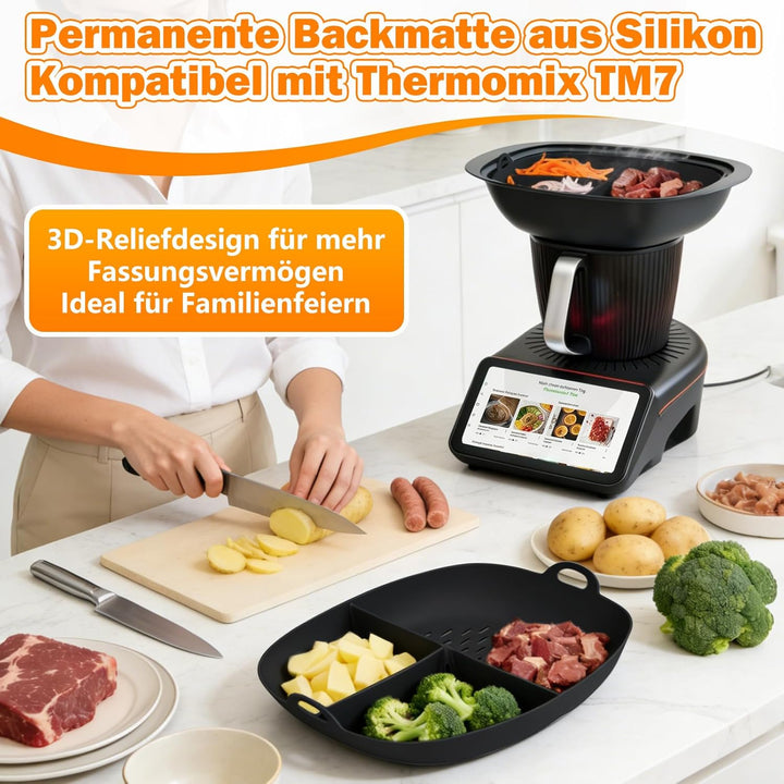 1 Stück Dampfgarform Silikonform Garkorbteiler Dampfgarer Einsatz Gareinsatz & Dampfgarteiler Kompat