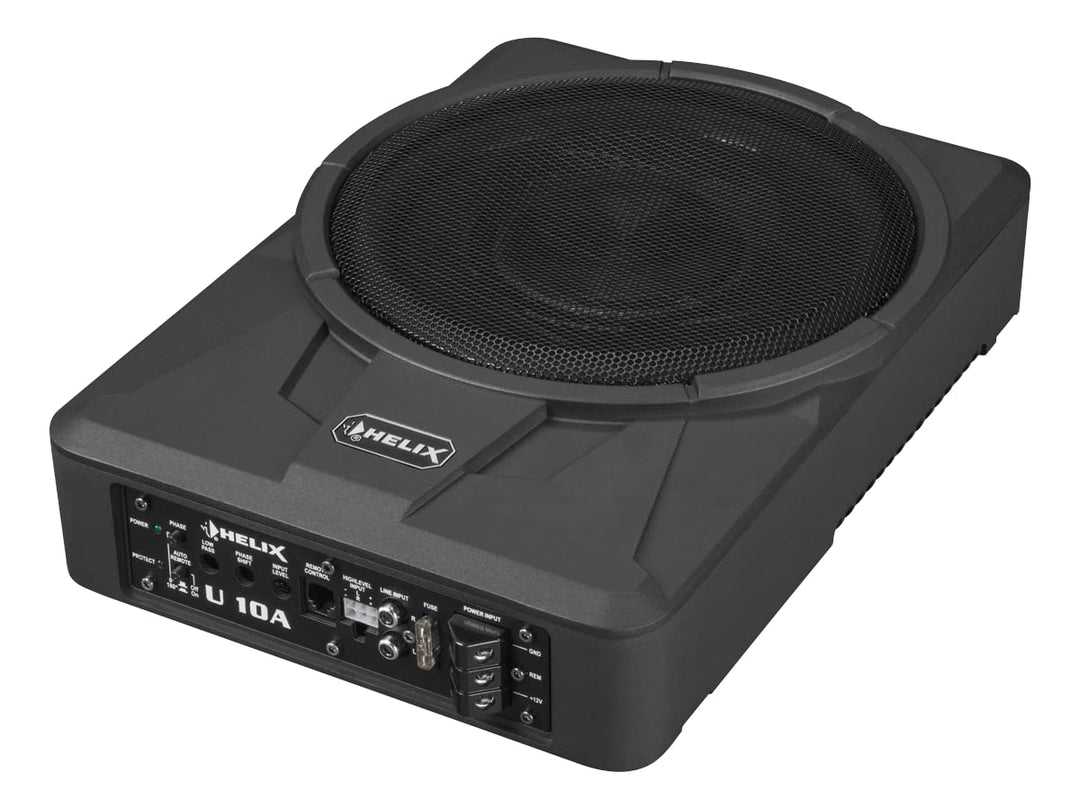 Helix U 10A - 25cm Auto Aktiv Unterbau/Untersitz/Underseat Gehäuse Subwoofer/Basskiste/Bassbox - 360