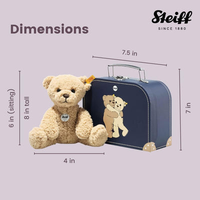 Steiff 114021 Teddybär Ben - 21 cm - Kuscheltier - beige im Koffer