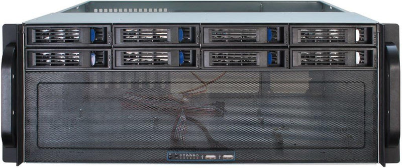Inter-Tech 88887191 Case IPC Storage 4U-4408, o.PSU, Schwarz, Silber