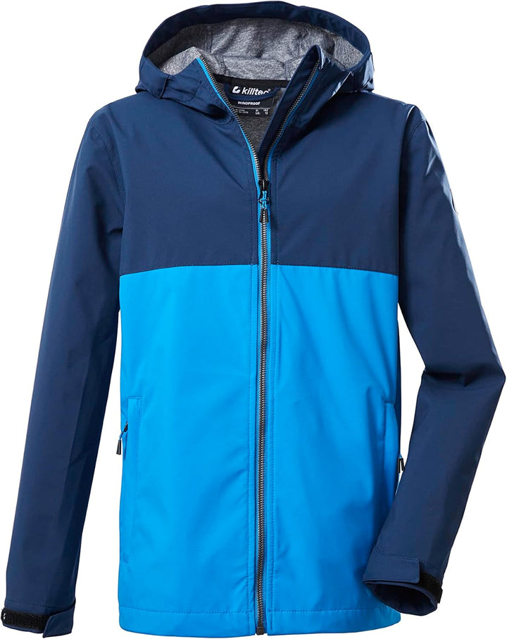 Killtec Jungen Kos 219 Bys Sftshll Jckt Softshelljacke/Outdoorjacke mit Kapuze 128 dunkel ozean, 128