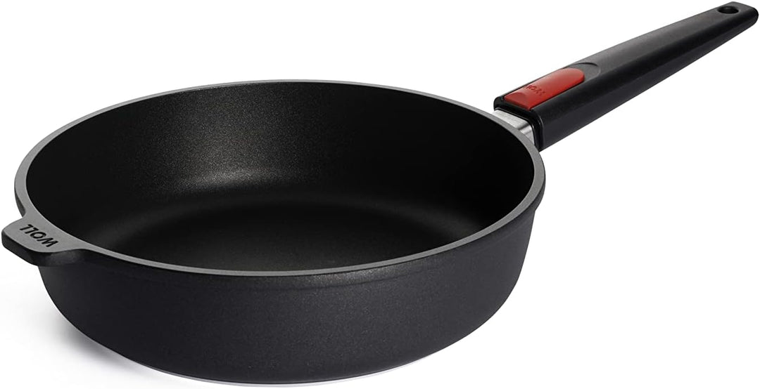 Titanium Nowo Guss-Hochrandpfanne, Ø 26 cm, 7 cm hoch, 3,0 Liter, mit abnehmbarem Stiel, Ø 26 cm, 7