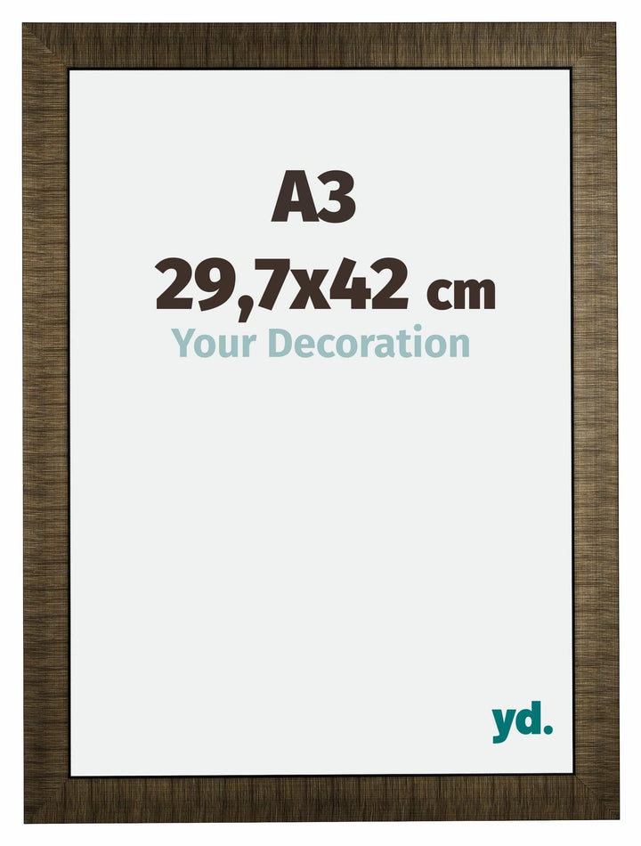 yd. Your Decoration - Bilderrahmen DIN A3 29,7x42 cm - Bilderrahmen aus Holz mit Acrylglas - Antiref