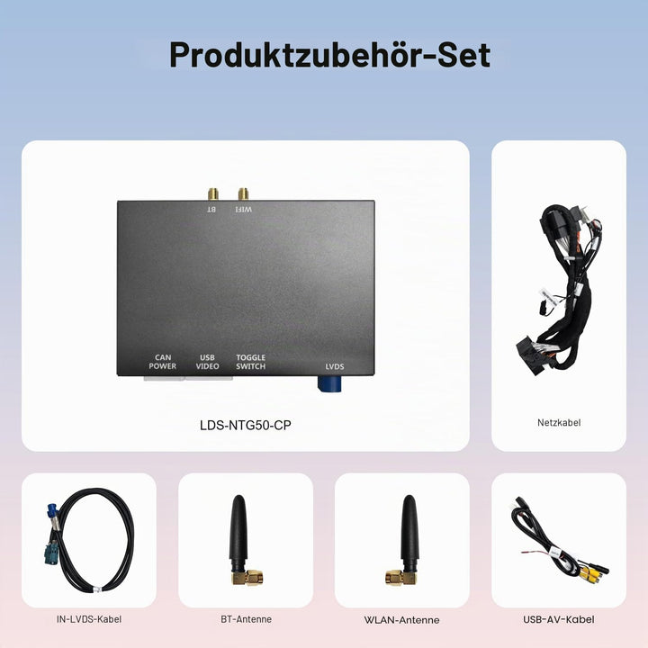 Wireless CarPlay Nachrüst-Kit für Mercedes-Benz A/CLA/GLA/B/C/E/G/SL/V-Klasse (2014–2019) mit NTG 5.