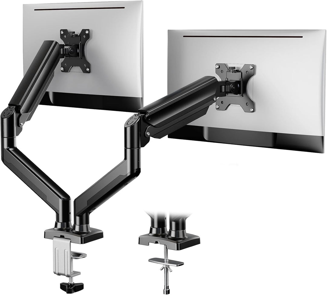 ErGear Monitor Halterung 2 Monitore für 17 bis 32 Zoll Bildschirme, Bildschirmhalterung 2 Monitore,
