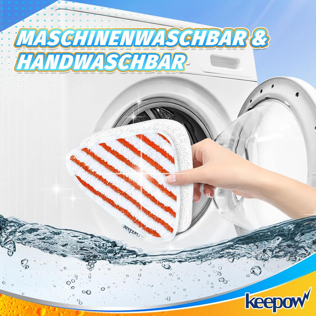 KEEPOW 8 Stück Dampfreiniger Ersatzbezug für Vileda Steam Dampfreiniger, Dampfreiniger Ersatzbezüge