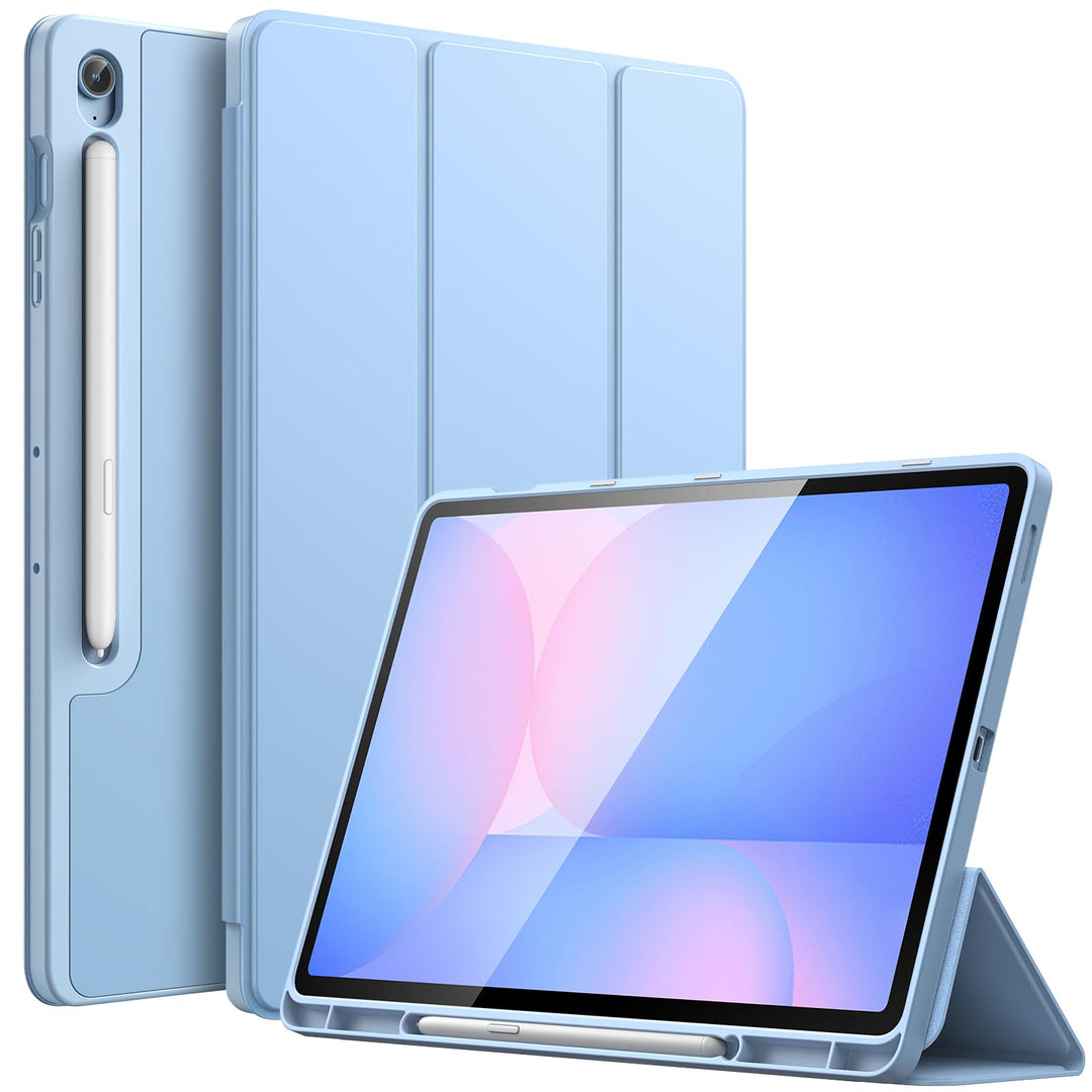 JETech Hülle für Samsung Galaxy Tab S10 FE Plus/S10 FE+ 13,1 Zoll mit S Pen Halter, Weiche TPU Tri-F